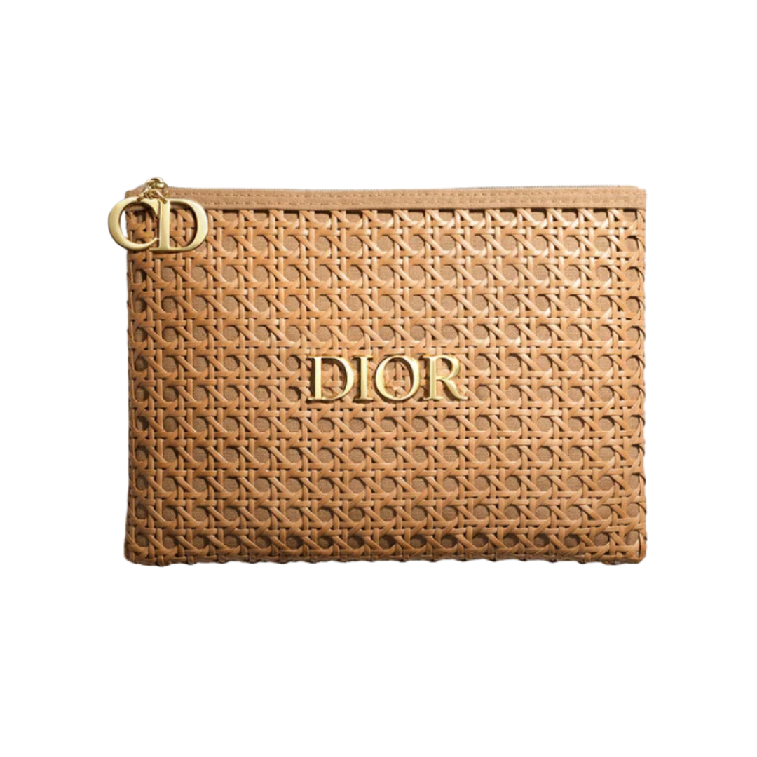 Dior Summer Rattan Pouch